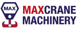 Maxcrane Machinery logo on footer